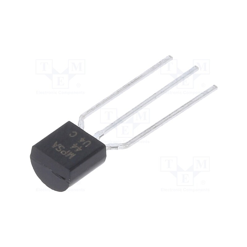50 pcs : MPSA44 - Transistor: NPN, bipolar, 400V, 0.3A, 625mW, TO92