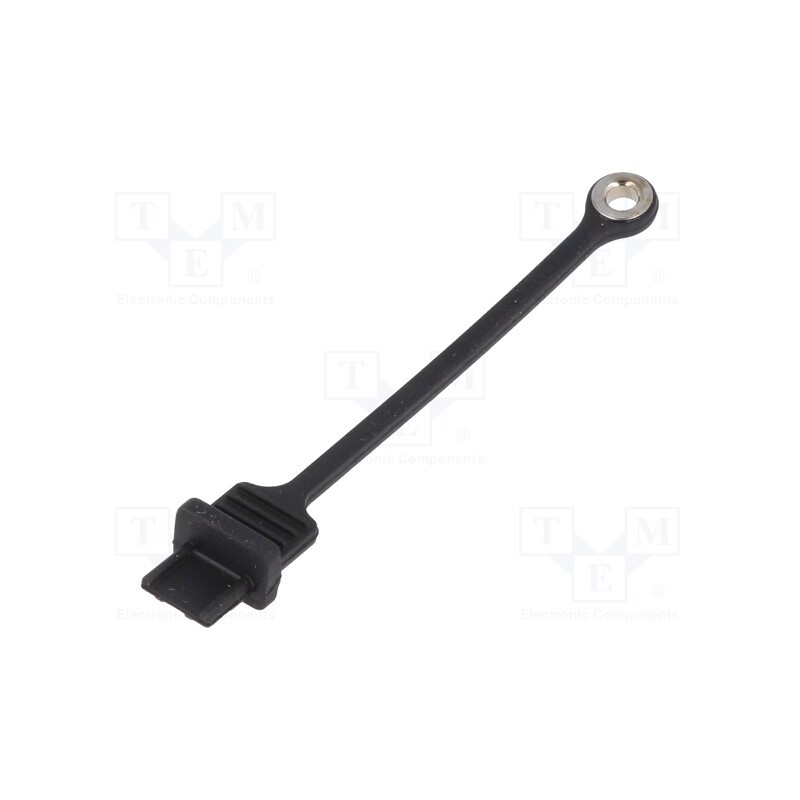 10 pcs : MUSB-2E151-015BP - Protection cap, MUSB, Application: USB B mini sockets, black