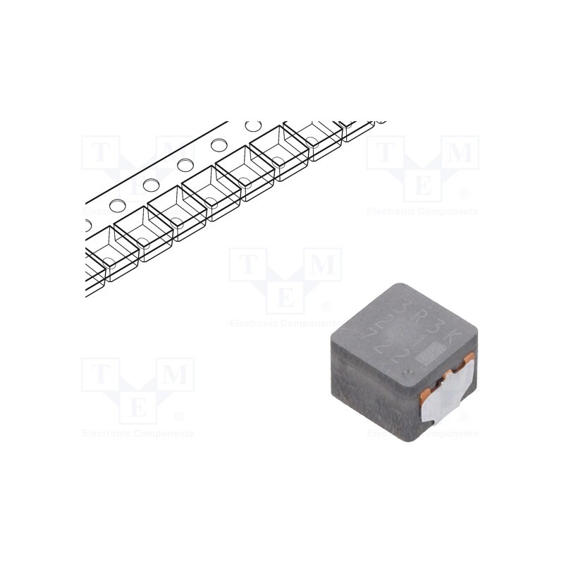 10 pcs : ETQP4M3R3KFN - Inductor: wire, SMD, 3.3uH, 9.2A, 14.41mΩ, ±20%, 4.8x6x6.4mm, ETQP4M