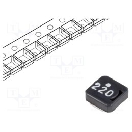 10 pcs : VLCF5020T-220MR75-1 - Inductor: ferrite, SMD, 22uH, 0.75A, 413mΩ, ±20%, VLCF