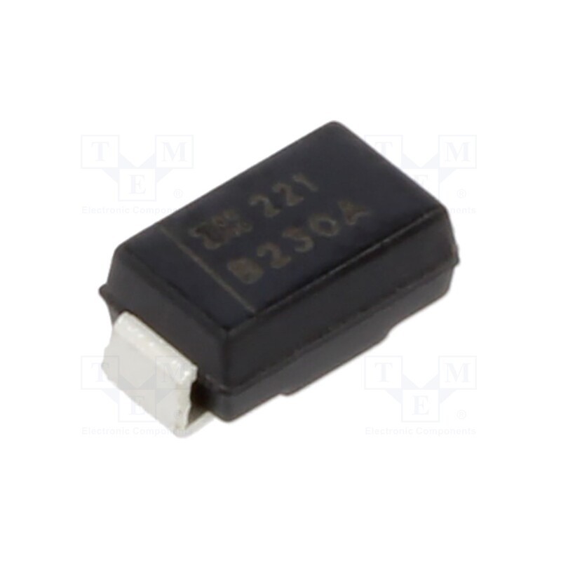 50 pcs : B230A-13-F - Diode: Schottky rectifying, SMD, 30V, 2A, SMA,