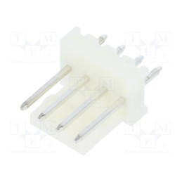 10 pcs : MUSS100-04-D_E - Socket, wire-board, male, PIN: 4, 2.54mm, THT, MAS-CON, tinned