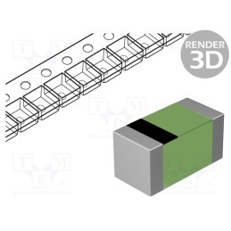 500 pcs : LQP03TN4N7H02D - Inductor: film, SMD, 0201, 4.7nH, 350mA, 0.4Ω, Q: 14, 4400MHz, ±3%, LQP