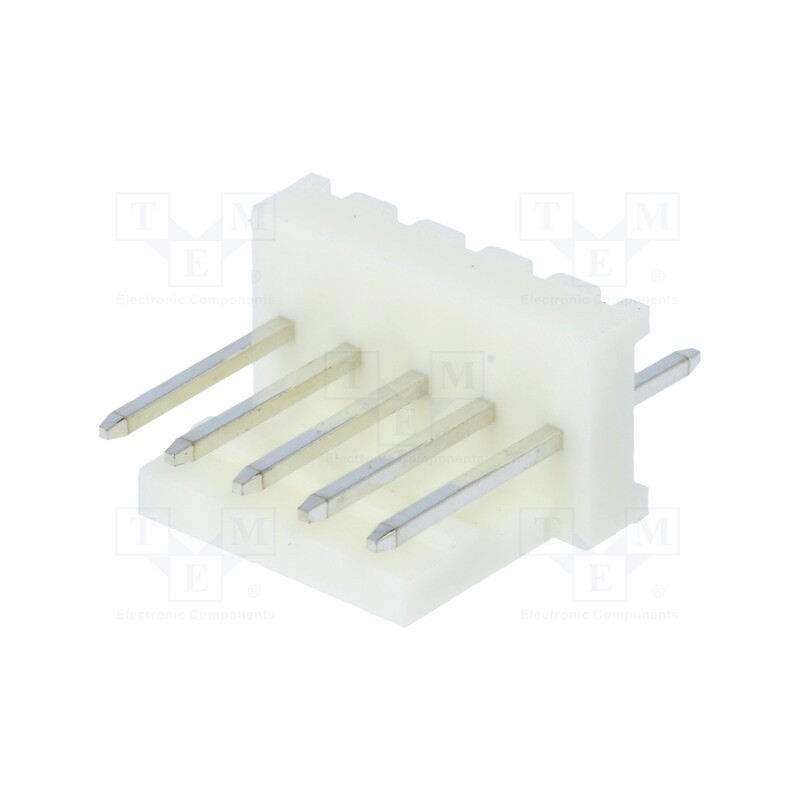 10 pcs : MUSS100-05-D_E - Socket, wire-board, male, PIN: 5, 2.54mm, THT, MAS-CON, tinned