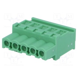10 pcs : MVSTBW 2,5/ 5-ST-5,08 1792786 - Pluggable terminal block, 5.08mm, ways: 5, angled 90°, plug, green