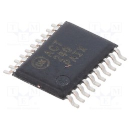 10 pcs : 74ACT240MTC - IC: digital, buffer,inverting,line driver, Ch: 8, SMD, TSSOP20, ACT