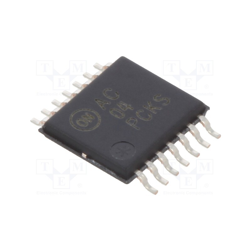 10 pcs : 74AC04MTC - IC: digital, NOT, Ch: 6, IN: 1, SMD, TSSOP14, 2÷6VDC, -40÷85°C,