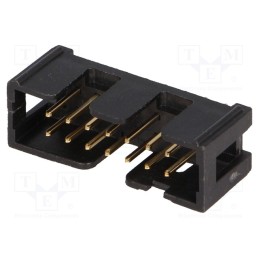 10 pcs : N2514-6002RB - Socket, IDC, male, PIN: 14, straight, THT, gold-plated, 2A, 2.54mm
