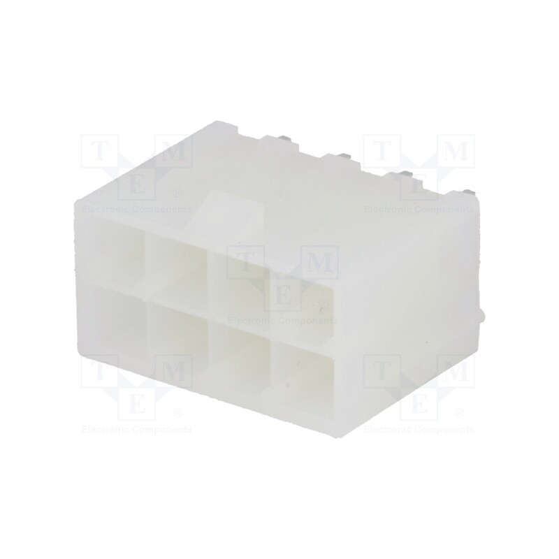 10 pcs : N42GP-08 - Socket, wire-board, male, N42G, 4.2mm, PIN: 8, THT, 600V, 9A, tinned