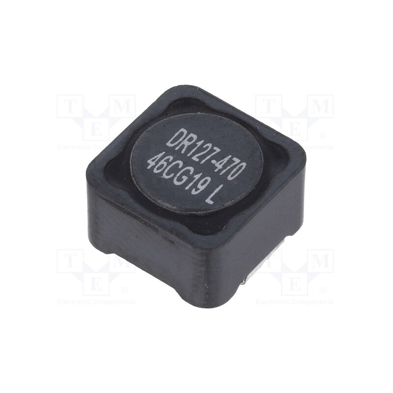 10 pcs : DR127-470-R - Inductor: wire, SMD, 47uH, Ioper: 2.95A, 71.9mΩ, ±20%, Isat: 5.28A