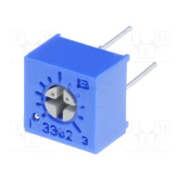 10 pcs : 3362P-1-102LF - Potentiometer: mounting, single turn,horizontal, 1kΩ, 500mW, ±10%