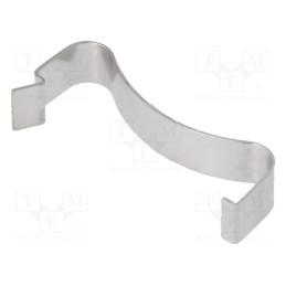 10 pcs : 116200F00000G - Retaining spring, L: 30.7mm, W: 6.7mm, H: 9.3mm, natural