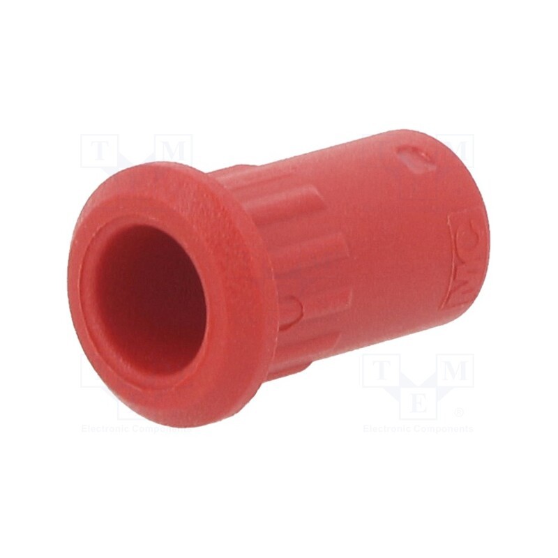 10 pcs : 64.3030-22 - Case, 25A, 20.5mm, red, for banana sockets
