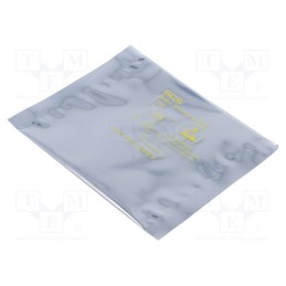 20 pcs : 10044 - Protection bag, ESD, L: 100mm, W: 100mm, Thk: 71um
