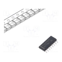 10 pcs : SN74AHCT367DR - IC: digital, buffer,non-inverting,line driver, Ch: 6, CMOS,TTL