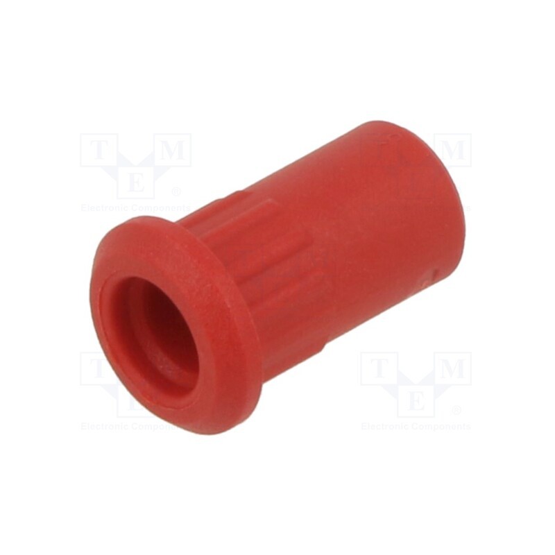 10 pcs : 64.3031-22 - Case, 25A, red, 17mm, for banana sockets