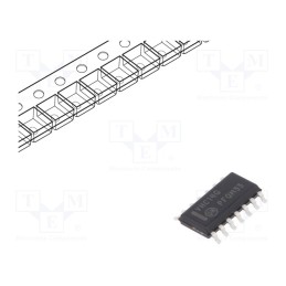 10 pcs : MC74VHC14DR2G - IC: digital, NOT, Ch: 6, IN: 1, CMOS, SMD, SO14, 2÷5.5VDC, -55÷125°C