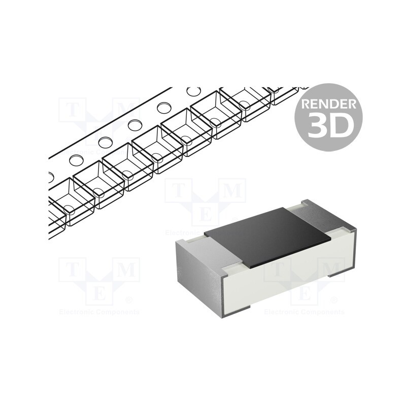 500 pcs : ARG03DTC1002 - Resistor: thin film, SMD, 0603, 10kΩ, 0.1W, ±0.5%, -55÷155°C