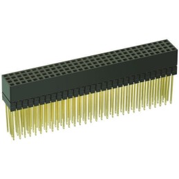 1 pcs - HARWIN Straight Through Hole Mount PCB Socket, 120-Contact, 4-Row, 2mm Pitch, Solder Termination