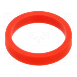 10 pcs : 66.9151-22 - Red, Mount.elem: sleeve, for banana sockets