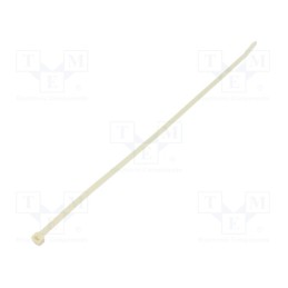 100 pcs : 7TAG054780R0023 -AS - Cable tie, L: 181mm, W: 4.7mm, polyamide, 130N, white, Ømax: 45mm