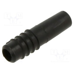 10 pcs : 22.2070-21 - Black, Overall len: 12mm, Socket size: 1mm, LS1-B,LS1-S