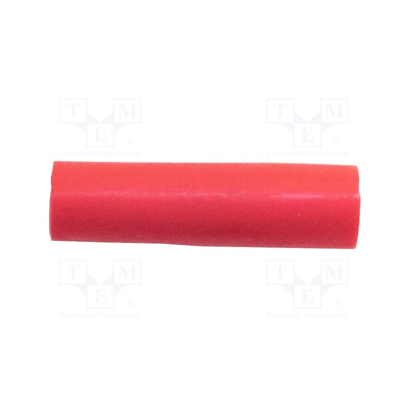 10 pcs : BU-46PR-2 - Insulator, red, PVC, 43mm, BU-46, 2pcs.