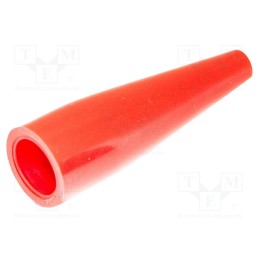 10 pcs : BU-47-2 - Insulator, 5kV, red, PVC, 66mm, BU-45