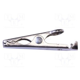 10 pcs : BU-30 - Crocodile clip, 5A, Grip capac: max.4.8mm, Overall len: 28mm