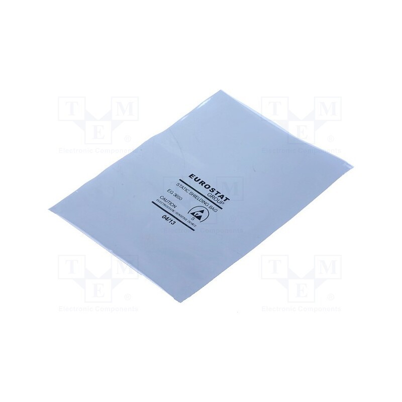 50 pcs : 20-771-0406 - Protection bag, ESD, L: 152mm, W: 102mm, Thk: 50um
