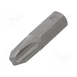 10 pcs : 1659 - Screwdriver bit, Phillips, PH3, Overall len: 25mm, STANDARD