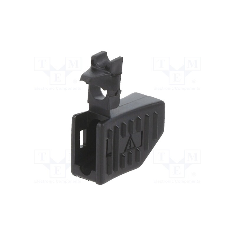10 pcs : 22.2060-21 - Black, Overall len: 17.8mm, Socket size: 4mm, for banana plugs