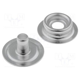 10 set : 604/M10 - Male press stud, ESD, press stud male 10mm