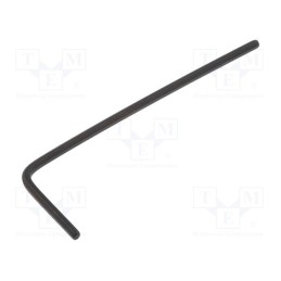 10 pcs : T4411 01 - Wrench, hex key, HEX 1mm, Overall len: 32mm, Chrom-vanadium steel