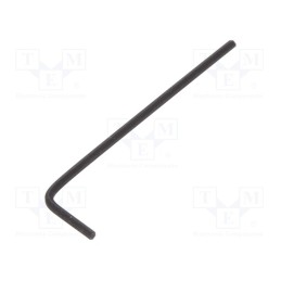 10 pcs : T4411 012 - Wrench, hex key, HEX 1,2mm, Overall len: 45mm