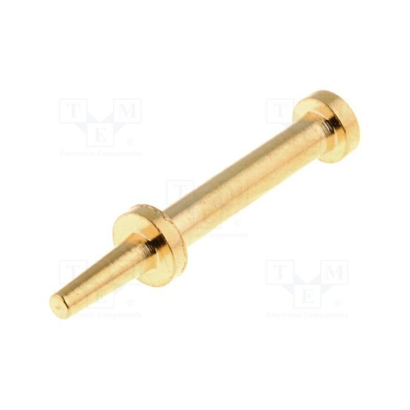 50 pcs : - Test pin, 10mm, Connection: pin terminal Ø0.95mm