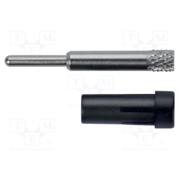 10 pcs : EPB 6053 NI / SW - Socket, 2mm banana, 10A, 70VDC, 24.5mm, black, on panel, insulated