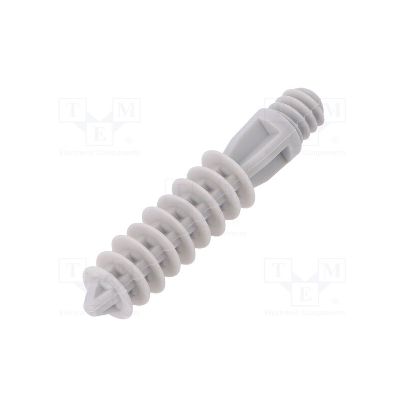 10 pcg : 220194 -AS - Self-adhesive cable holder, grey, L: 350mm, Cable P-clips, 20pcs.