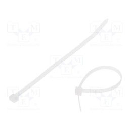 200 pcs : 222674 -AS - Cable tie, L: 160mm, W: 4.8mm, polyamide, 215N, natural, -40÷85°C
