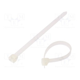 200 pcs : 222685 -AS - Cable tie, L: 150mm, W: 7.6mm, polyamide, 533N, natural, -40÷85°C