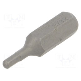 10 pcs : 502506H - Screwdriver bit, hex key, HEX 3/32', Overall len: 25mm
