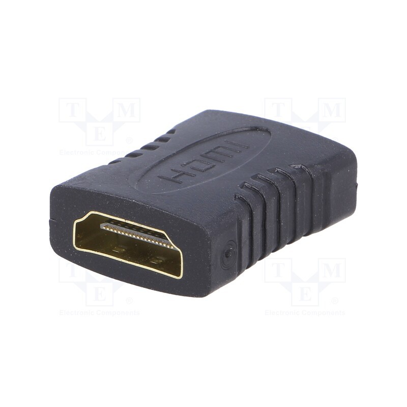 10 pcs : AK-AD-05 - Adapter, HDMI 1.4, HDMI socket,both sides, black
