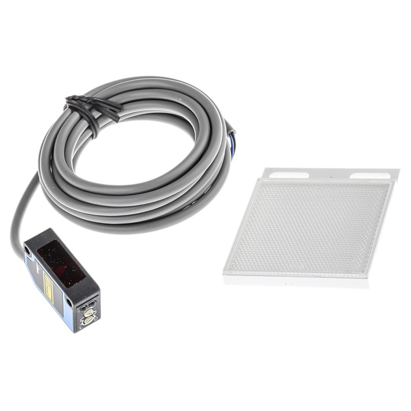 1 pcs - Sick Retroreflective Photoelectric Sensor, Block Sensor, 0.08 - 12 m Detection Range