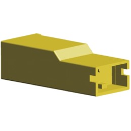 25 pcs - TE Connectivity, Positive Lock .250 1 Way Nylon Crimp Terminal Housing, 6.35mm Tab Size, Natural