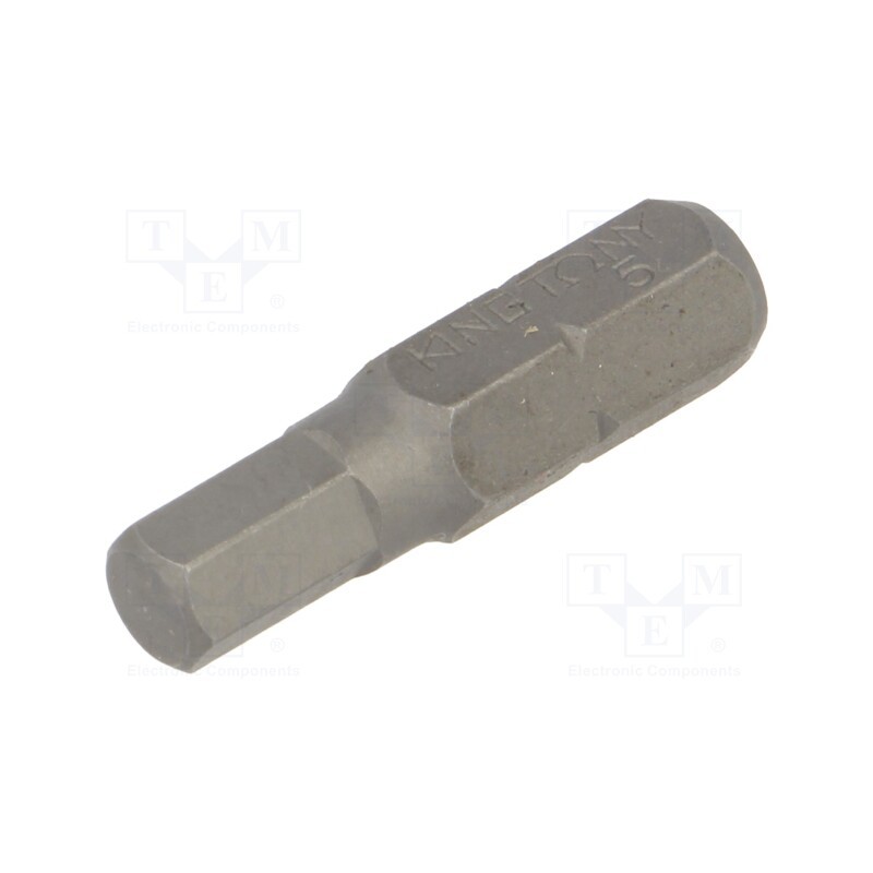 10 pcs : 102505H - Screwdriver bit, hex key, HEX 5mm, Overall len: 25mm