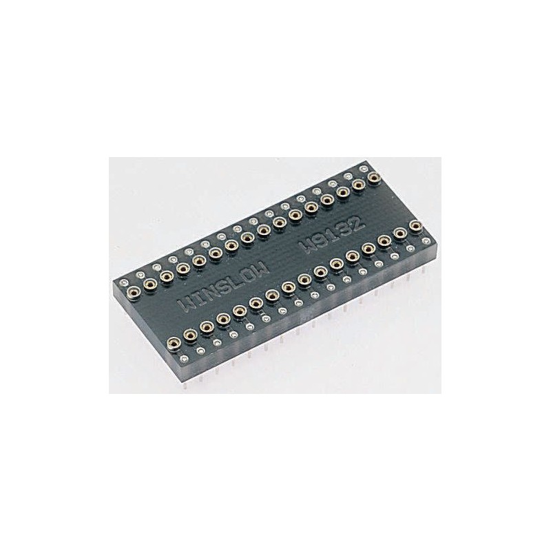 1 pcs - Winslow Straight Through Hole Mount 2.54 mm, 7.62 mm Pitch IC Socket Adapter, 24 Pin Female DIP to 24 Pin Male DIP