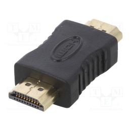 10 pcs : AK-AD-21 - Adapter, HDMI 1.4, HDMI plug,both sides, black