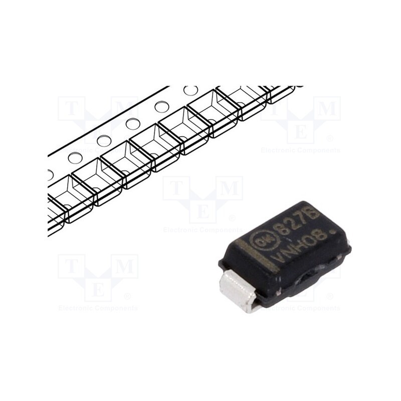 20 pcs : 1SMA5927BT3G - Diode: Zener, 1.5W, 12V, SMD, , SMA, single diode