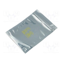 20 pcs : 30046 - Protection bag, ESD, L: 152mm, W: 101mm, Thk: 79um, &lt,100GΩ