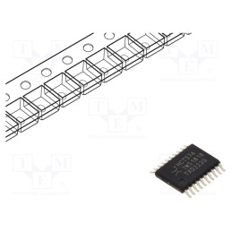 10 pcs : 74HCT574PW,118 - IC: digital, D flip-flop, Ch: 8, CMOS,TTL, SMD, TSSOP20,